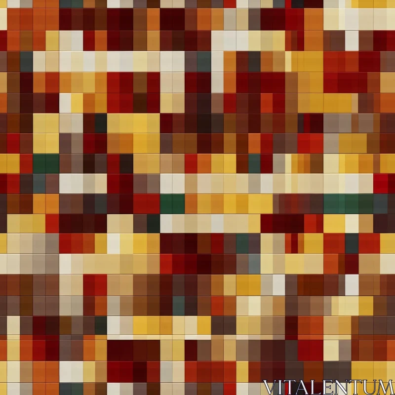 Warmth and Richness Mosaic Pattern AI Image