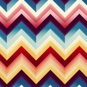 Gradient Chevron Geometric Pattern for Home Decor