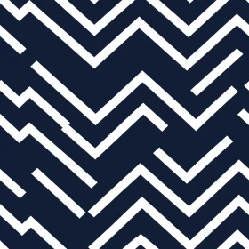 Dark Blue Geometric Chevrons Seamless Pattern