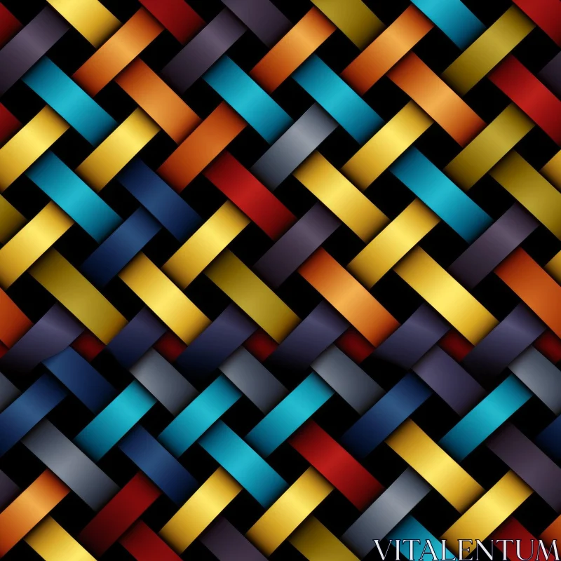 Detailed Woven Pattern - Seamless Design AI Image