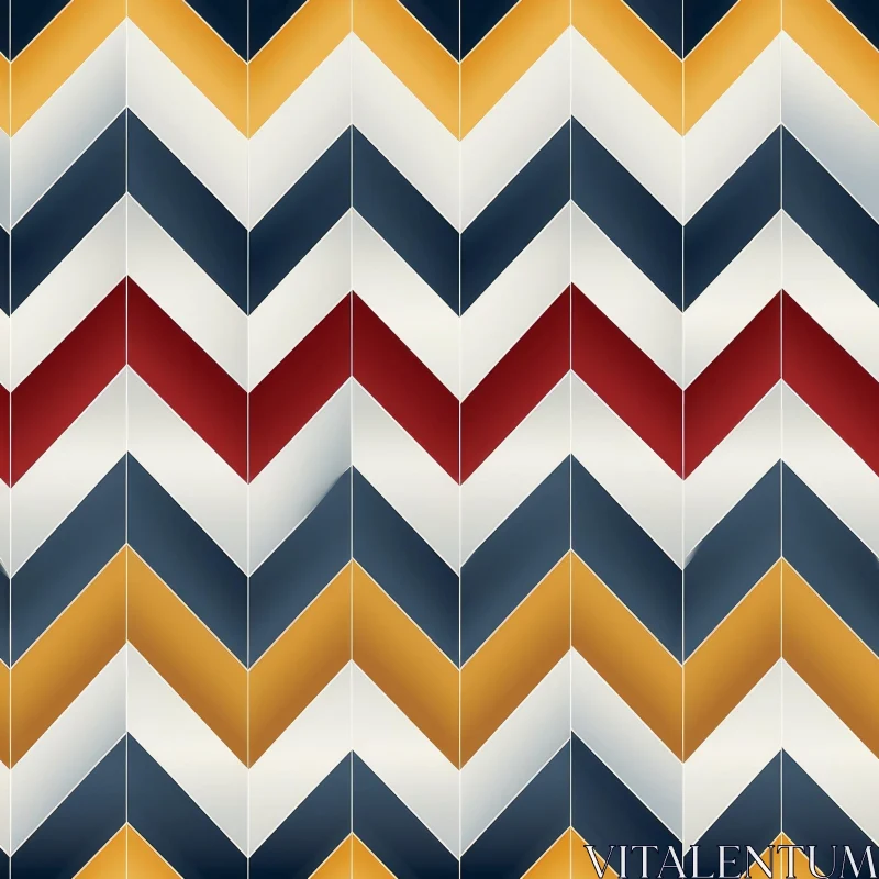 Colorful Chevron Vector Pattern for Background Design AI Image