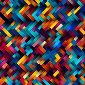 Multicolored Tiles Herringbone Pattern Background