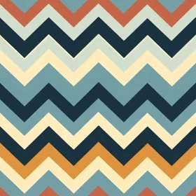 Retro 70s Chevron Pattern - Seamless Vector Design