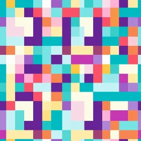 Cheerful Pixel Pattern for Web and Fabric Design