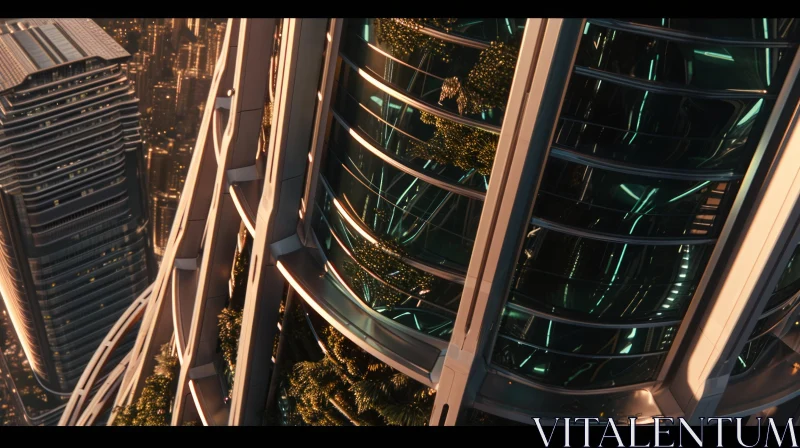 Futuristic Cityscape Concept Art | Captivating Science Fiction Image AI Image