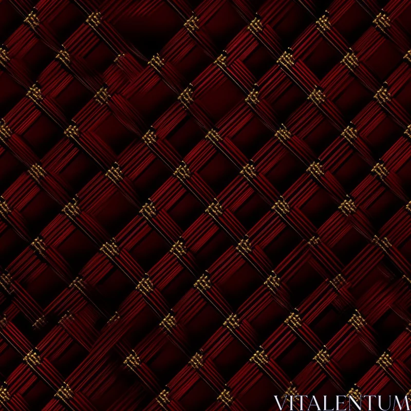 Luxurious Red Diamond Pattern Background AI Image