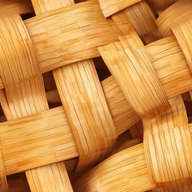 Wicker Basket Texture Close-Up