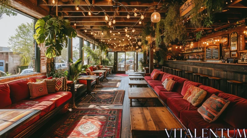 AI ART Vintage and Eclectic Bar: Cozy and Inviting Atmosphere