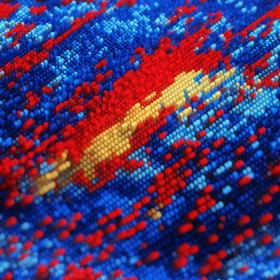 Futuristic 3D Grid Texture - Abstract Surface Rendering
