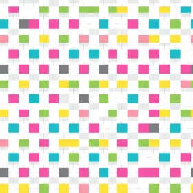 Colorful Square Grid Pattern for Fabric and Wallpaper