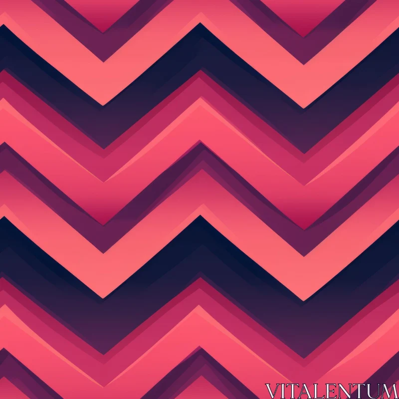 AI ART Pink and Purple Chevron Pattern - Seamless Zigzag Design