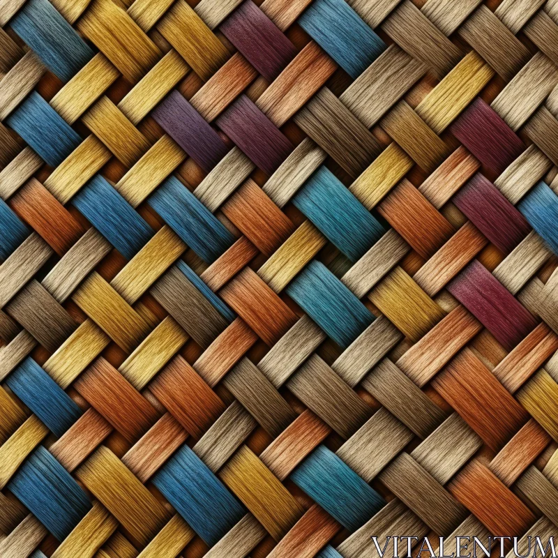 Warm Wicker Basket Texture for Design Projects AI Image