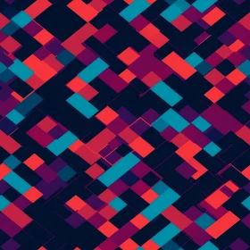 Dynamic Rectangles Pattern in Blue, Purple, Red