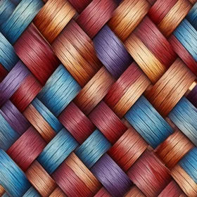 Intricate Woven Basket Texture - Seamless Wood Pattern