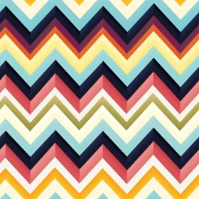 Colorful Zigzag Geometric Pattern for Home Decor