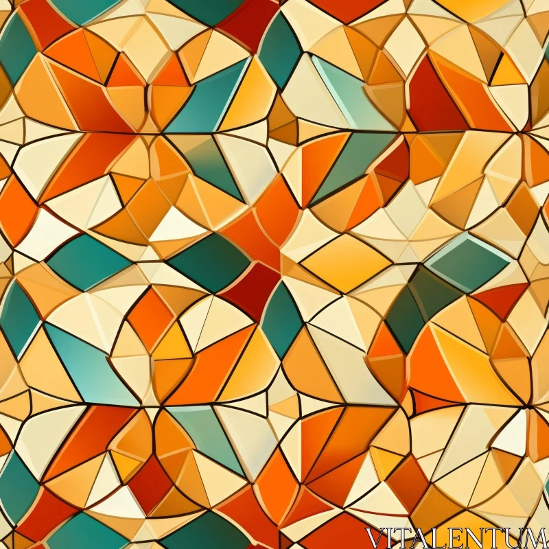 Elegant Geometric Pattern for Fabric and Wallpaper AI Image
