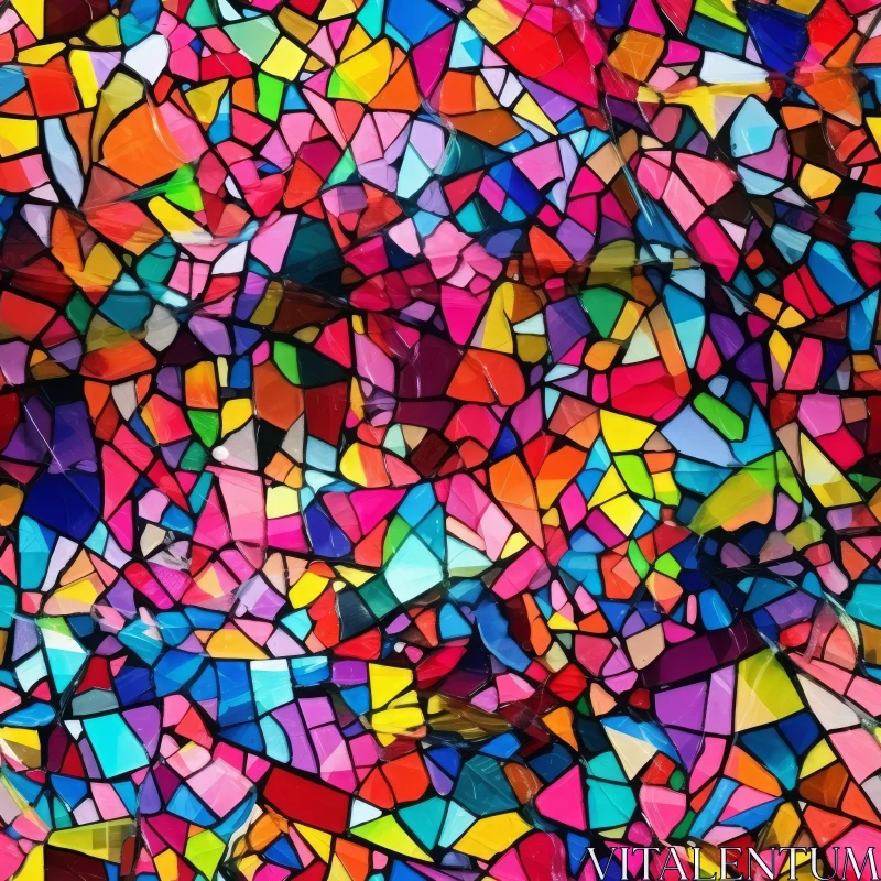 Intricate Stained Glass Window Design AI Image