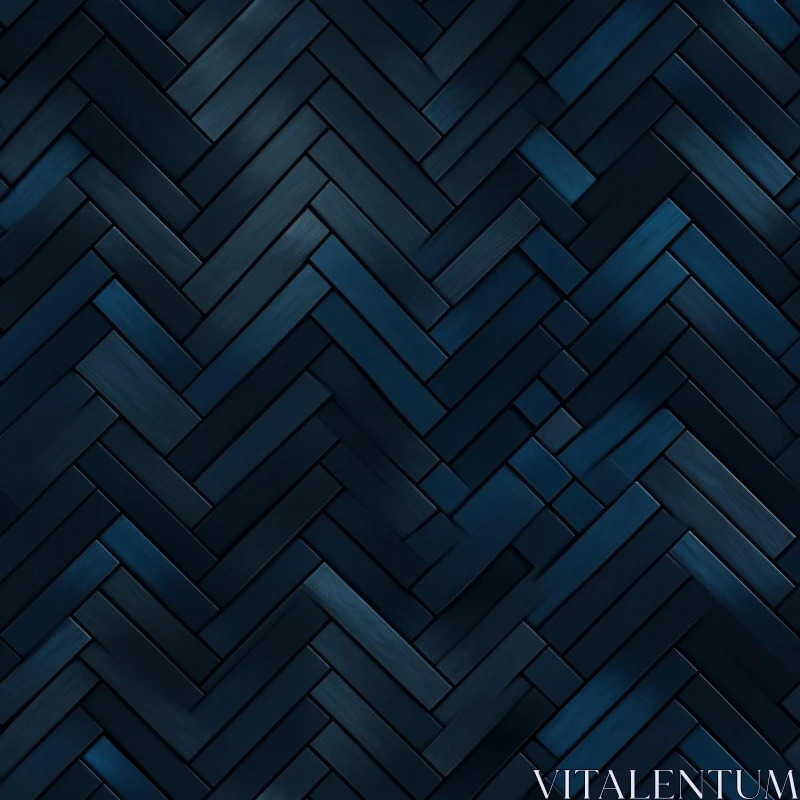 Dark Blue Parquet Floor Texture AI Image