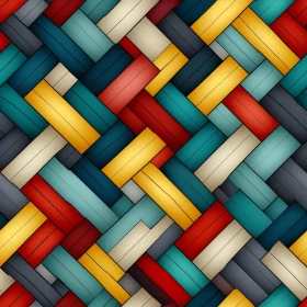Multicolored Diagonal Stripes Pattern