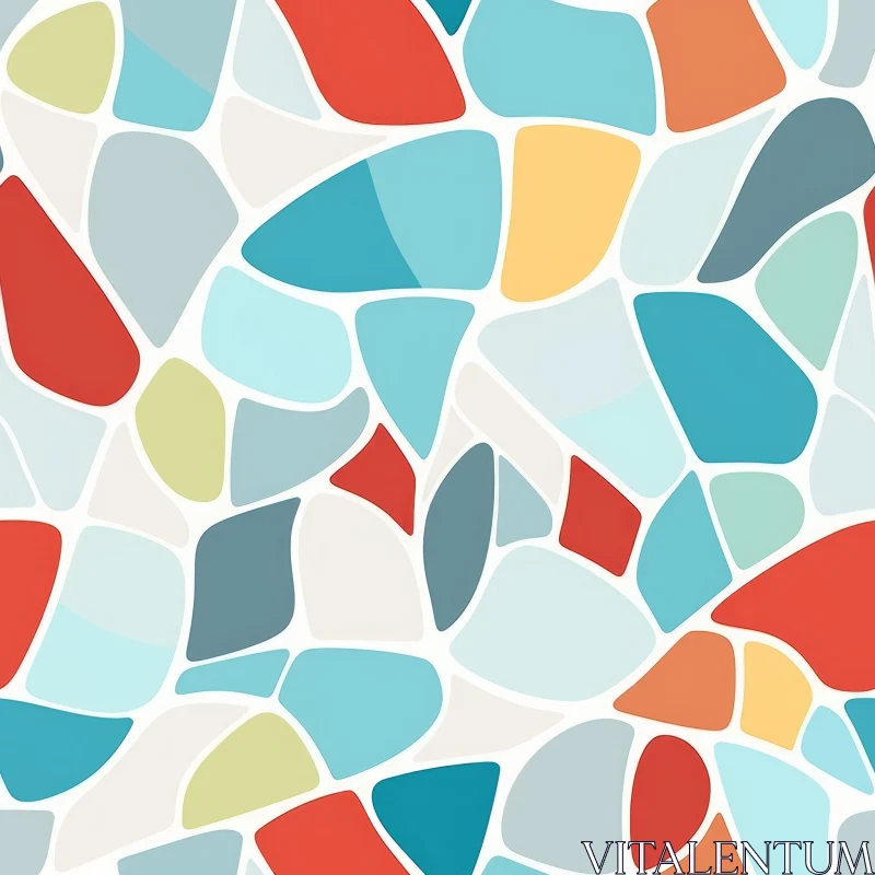 AI ART Colorful Mosaic Pattern for Web Design and Home Decor