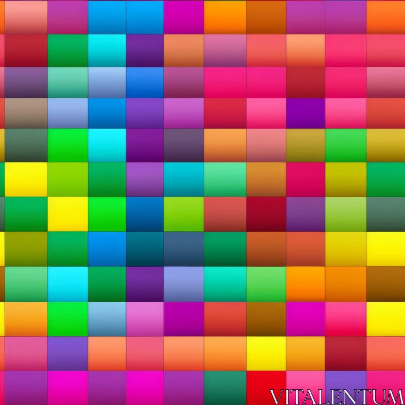 AI ART Colorful Abstract Geometric Composition