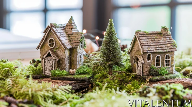 Enchanting Fairy Houses: A Captivating Natural Delight AI Image