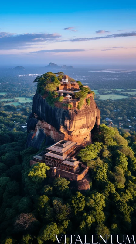 A Serene Rock Temple on a Tropical Island - A Glimpse into Historical Inspiration AI Image
