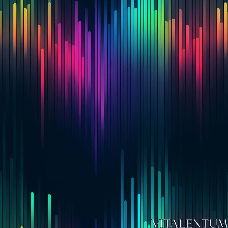 Colorful Abstract Vertical Lines Background AI Image