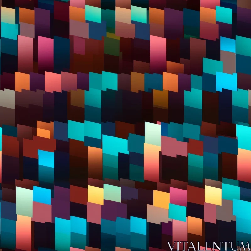 Colorful Rectangles Seamless Pattern for Websites AI Image