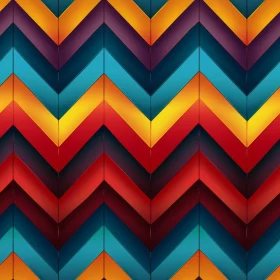 Colorful Zigzag Geometric Pattern