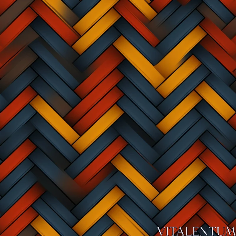 Intricate Herringbone Weave Pattern - Textile Texture Design AI Image