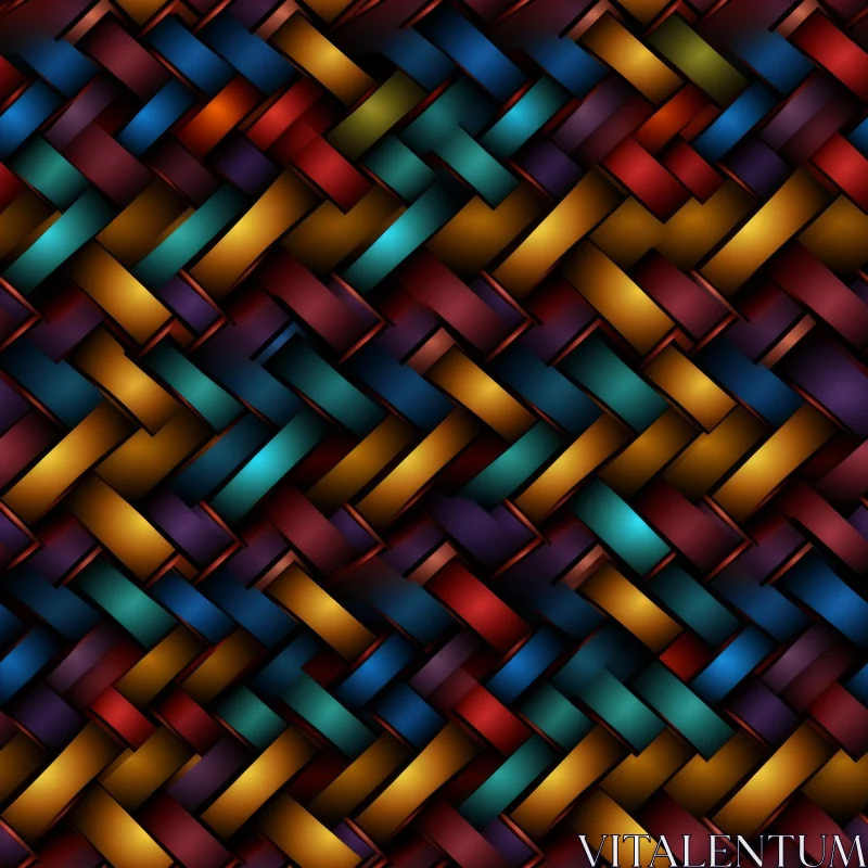 Multicolored Diagonal Stripes Pattern AI Image