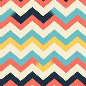 Retro Zigzag Pattern - Memphis-style Design Background