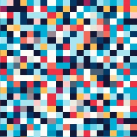 Colorful Pixelated Abstract Pattern Design