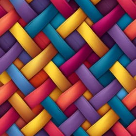 Colorful Woven Stripes Pattern - Modern Design