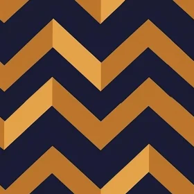 Dark Blue and Gold Chevron Zigzag Pattern