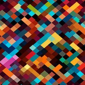 Multicolor Pixel Abstract Geometric Pattern Background