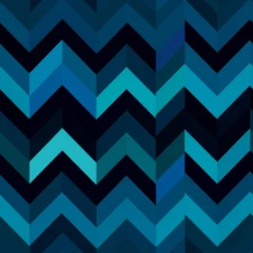 Blue and Black Geometric Chevron Pattern