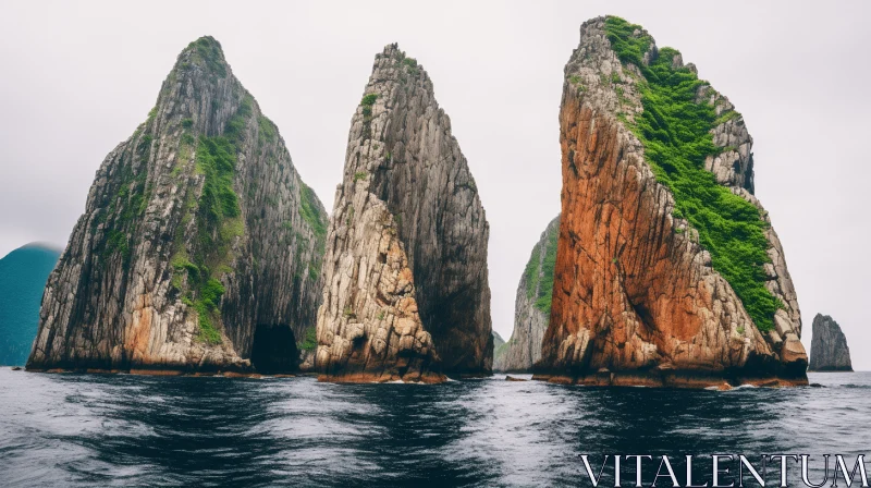Enchanting Rock Formations: A Captivating Nature Wonder AI Image