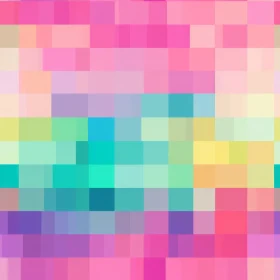 Pixelated Mosaic Tie-Dye Pattern in Pastel Shades