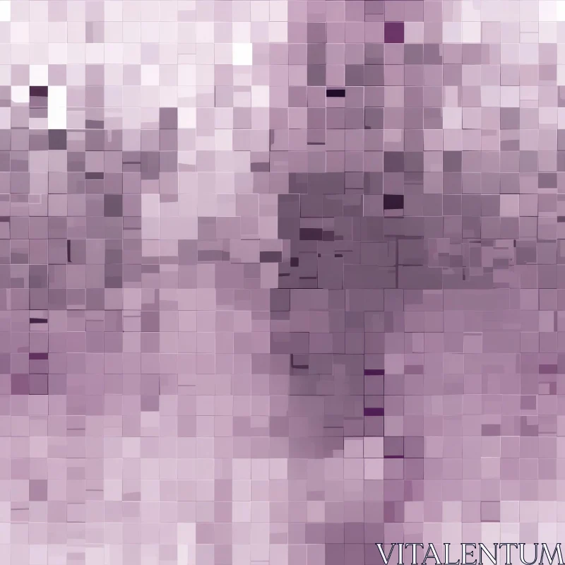 Purple Mosaic Tiles Background | Geometric Pixel Pattern AI Image