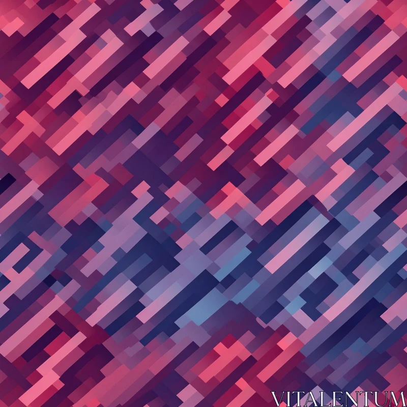 AI ART Energetic Rectangles Pattern in Pink, Purple, and Blue