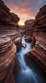 Water Running Through a Canyon - Tonalist Color Scheme