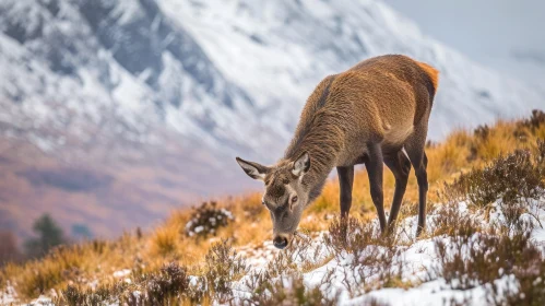 Red Deer in Scottish Highlands: Majestic and Powerful