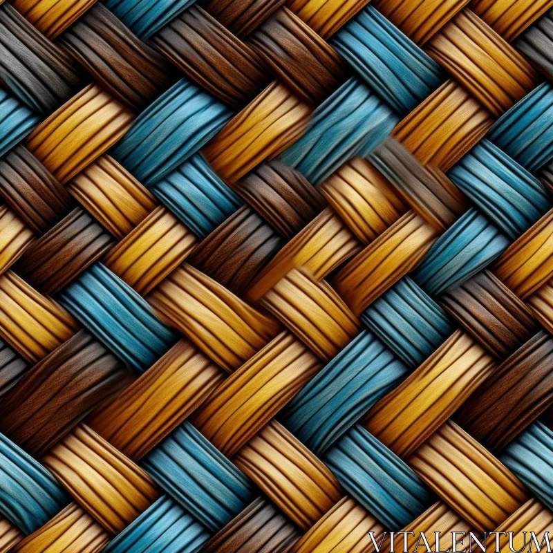 Symmetrical Basket Weave Pattern for Design Projects AI Image