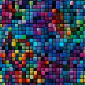 Colorful Mosaic Grid Pattern Texture