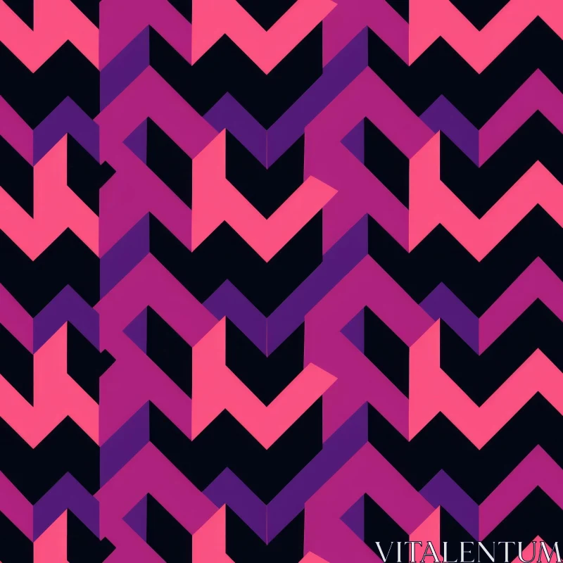 Modern Pink and Purple Geometric Pattern AI Image