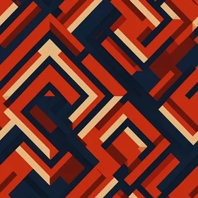 Intricate Geometric Pattern on Dark Blue Background