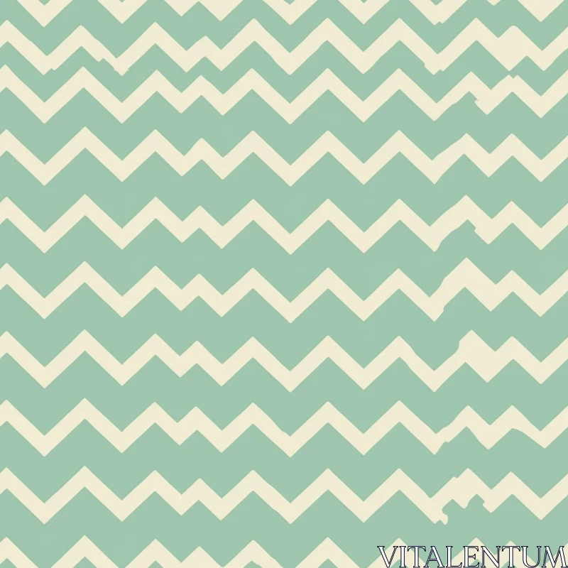 Mint Green and White Stripes Pattern AI Image