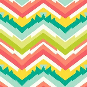 Colorful Zigzag Seamless Pattern for Fabric & Home Decor